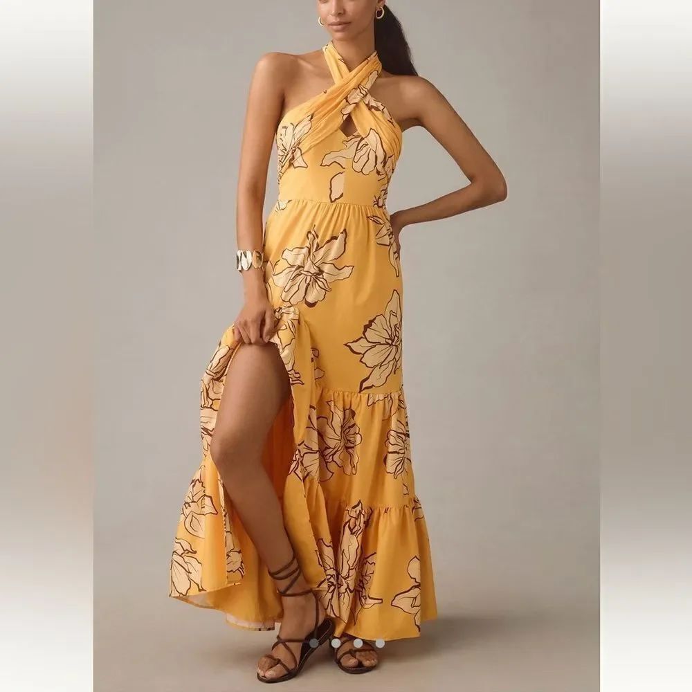 Hutch Floral Halter Maxi Dress